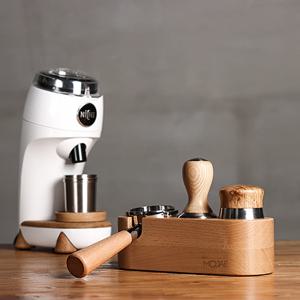 우드 탬핑 스탠드 커피 탬퍼 템퍼 홀더 포터필터 거치대 3구 / 2size