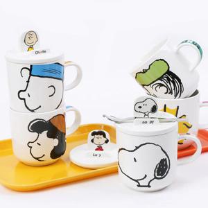 PEANUTS 스누피 뚜껑 머그컵 380ml (8종)