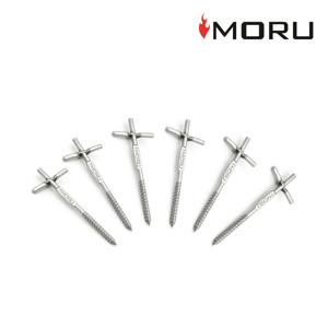 모루 강철 스크류 나사 텐트 팩 6EA SET