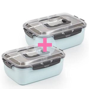 키친아트 다담채 스텐밀폐용기 핸디 2.9L 1 + 1