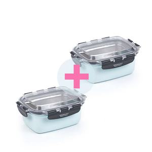 키친아트 다담채 스텐밀폐용기 650ml 10 + 1