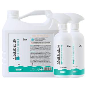 강력한 화장실청소세제 욕실세정제 500ml x 2개+4L