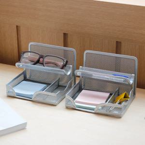 스틸 메쉬 리모컨 정리 책상 정리 소품 정리함 안경 정리대 대형 498-8