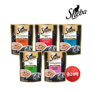 쉬바 파우치 70g 24개모음/고양이들의 파우치 인기간식