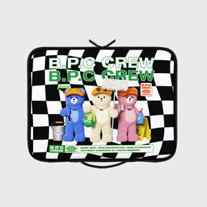 CHECKER BOARD BPC CREW-BLACK/WHITE(13인치 북파우치)