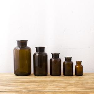 갈색 시약병 유리병 5size