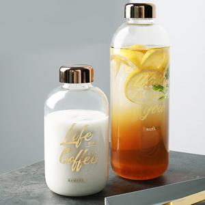 골드캡 유리 보틀 텀블러 (전용 슬립 포함) 소 550ml