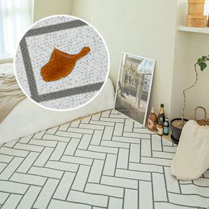 또르르 방수 러그 헤링본 먼지없는 강아지 워셔블 방바닥매트 식탁 2colors 4size
