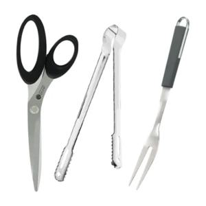 스완그레이 3000주방가위 포크 주방집게(대) 3종 세트 D타입