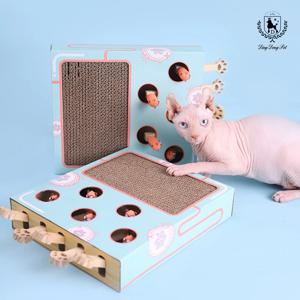 고양이 스크래쳐 두더지잡기 장난감