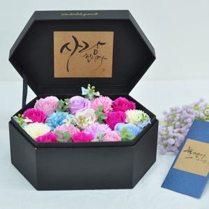 가정의달 체리블랙 플라워용돈박스 어버이날선물 비누꽃 생일승진 프로포즈 조화 꽃바구니