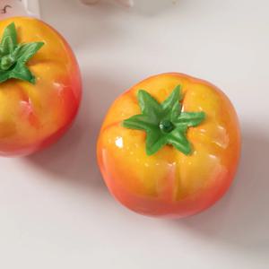 토마토 모형 과일 Btype (2PCS) 조화 선물 모조 인조 가짜 장식 소품