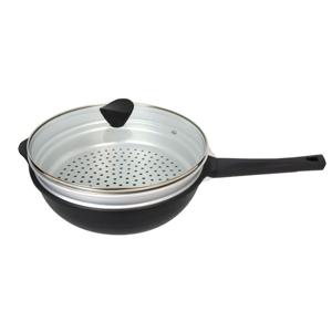 베네지아 자일란코팅 IH 궁중팬 세트 32cm (유리뚜껑+찜기포함)