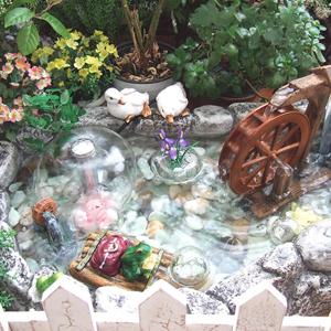 실내 가습 분수대 물레방아 분수 & 우산 분수 + 돌수반 (소)