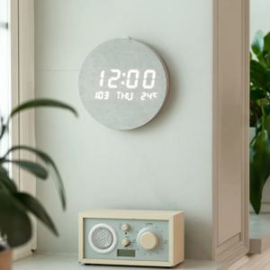 인테리어 시계 문클락 스마트 LED 벽시계_2colors