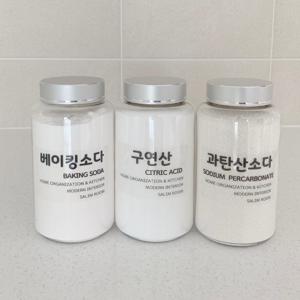 천연세제 소분용기 가루 세제통(투명)