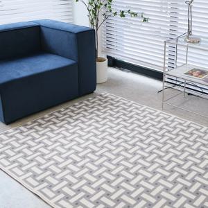 모던 니트 단모 사계절 러그 2size 2color