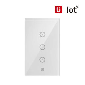 UIOT-SW30S /홈IOT 3구 스마트 벽스위치 / 조명등 형광등 무선원격제어 지그비