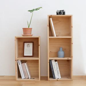 간편조립 DIY 삼나무 책장 330 책꽂이 수납 공간박스_2sizes