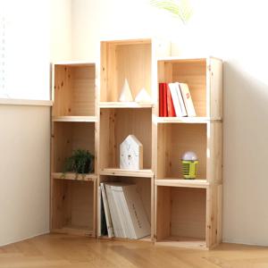 간편조립 DIY 삼나무 수납 공간박스1P_2sizes