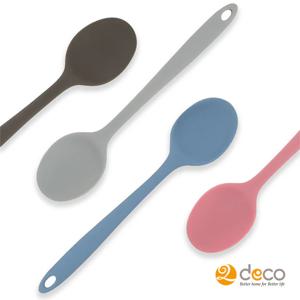 스크래치 나지 않는 국내산 실리콘 일체형 이유식 주걱 둥근형