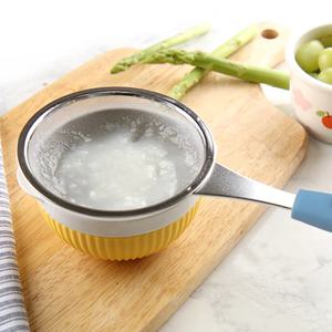 국내산 스텐레스 파스텔 컬러 손잡이 이유식 거름 채망