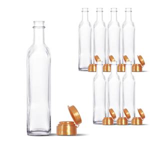 유리병 투명사각병 FN500S 원터치고무캡 (8개입)