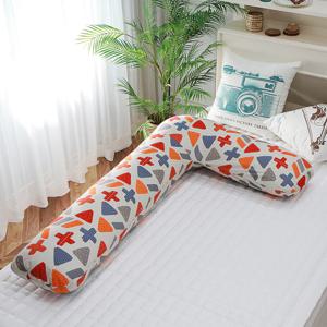 L자 임산부 순면 바디필로우 / 큰 대형 긴베개 롱쿠션 솜포함 2colors