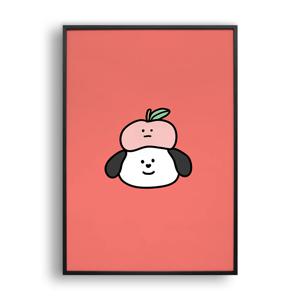 L멍멍이 납작복숭아(Art Print)