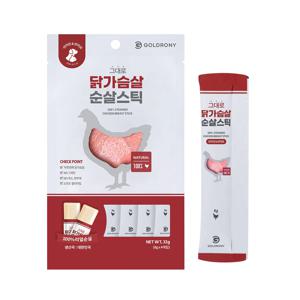 그대로 순살스틱 닭가슴살 스틱형 4개입 강아지 고양이 무첨가제 영양간식