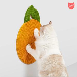 고양이 수직 벽부착 오렌지스크래쳐 코너