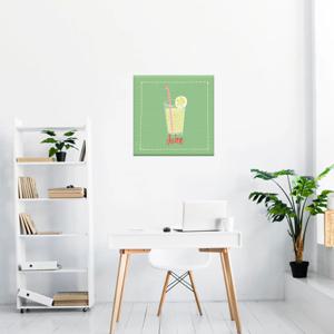 과일그림 no3 레몬주스 아이방 주방 인테리어 패브릭포스터