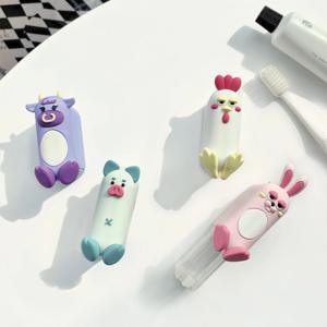 고마즈 동물캐릭터 칫솔살균기 슬라이딩헤드룸 UV살균 건조 4colors
