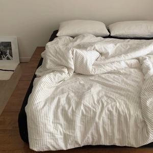 [20%쿠폰+카카오페이10%] 몬스 스트라이프 이불커버 3size 면 린넨 혼방