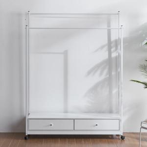 바이올렛 1200 2단 행거 서랍장