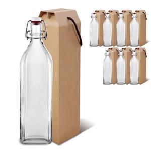 유리병 국산스윙병 1000ml+선물상자 (8세트) 고급형 와인대
