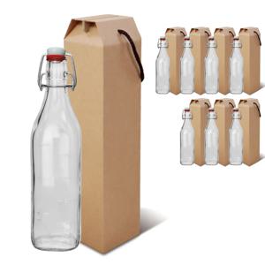유리병 (눈금)국산스윙병 500ml+선물상자 (8세트) 고급형 와인중