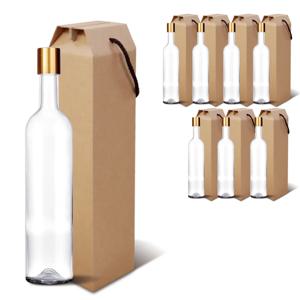 유리병 골드밀폐 500ml (스크류캡)+선물상자 (8세트) 고급형 와인중