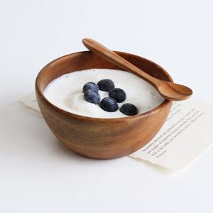 아카시아나무 통원목 라운드 샐러드볼 12.5cm