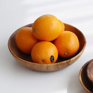 아카시아나무 통원목 깊은형 접시 샐러드볼 20cm