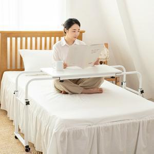 침대 테이블 이동식 바퀴달린 침대용 간이 책상 침대 위 높낮이조절 쇼파 협탁 보조