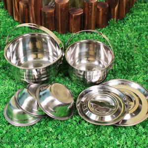 스텐레스 3중바닥코펠 3-4인용 7P