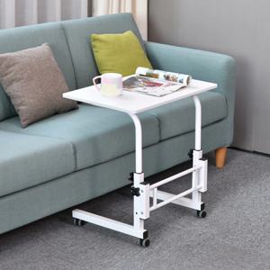 이동식 높낮이조절 프리미엄 테이블 간이 쇼파 미니 침대용 책상 침대 위 보조 60x40