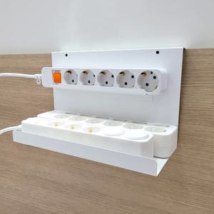 멀티탭 거치대 전선 정리함 2단 와이드 걸이형 2colors