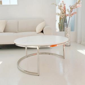 비앙코카라라 세라믹 원형 티테이블 800 (3colors)
