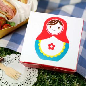 [리퍼] 일회용 도시락케이스 북유럽풍 런치박스 3P X 3개세트
