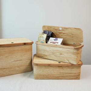 우드 텍스처 조립식 수납 박스 (3 Size)