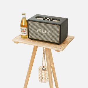 캠핑 우드 테이블 선반 접이식 사이드 미니 테이블 스피커 라임