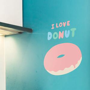 I love donut 아이 러브 도넛 포인트 스티커