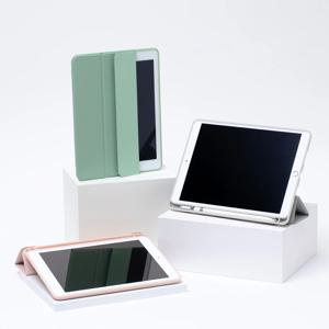 신지폴리오 아이패드 펜슬수납 스마트커버 후면 투명 태블릿 케이스 프로 에어 미니